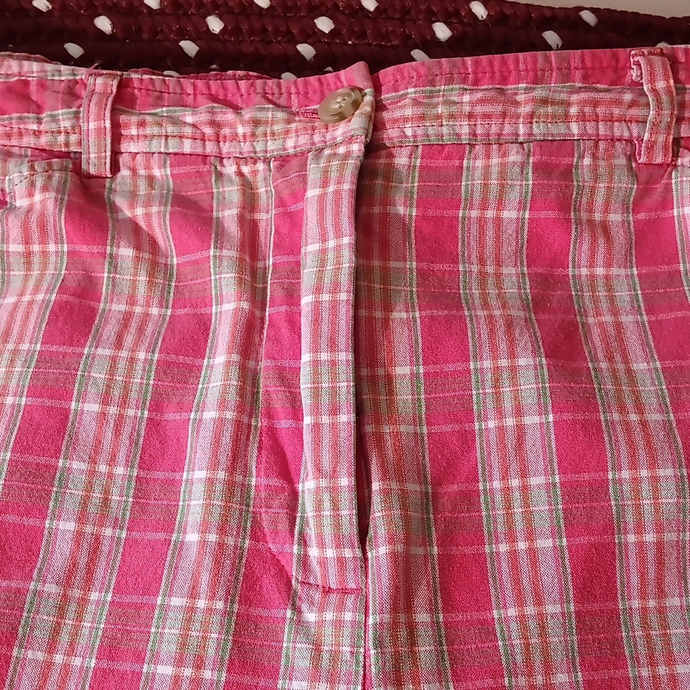 Appleseed's striped pink and white with green, size 12 Capris.VGC. - Picture 6 of 8